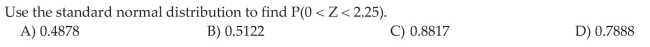 Interpret the Area under the Standard Normal Curve as a Probability
