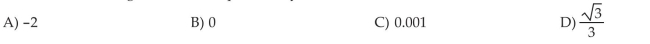 Which of the following cannot be the probability of an event