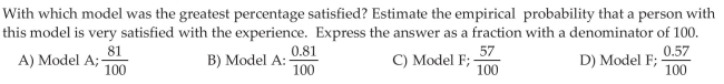 Compute and Interpret Probabilities Using the Empirical Method