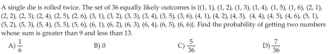 Compute and Interpret Probabilities Using the Classical Method