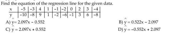 Find the Least-Squares Regression Line and Use the Line to Make Predictions
