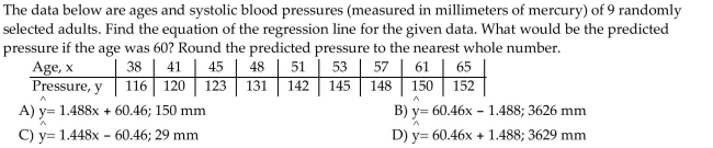 Find the Least-Squares Regression Line and Use the Line to Make Predictions