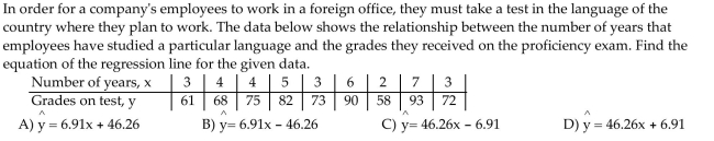 Find the Least-Squares Regression Line and Use the Line to Make Predictions