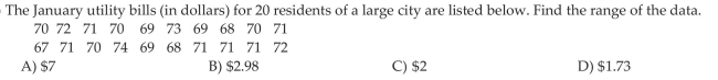 Compute the Range of a Variable from Raw Data