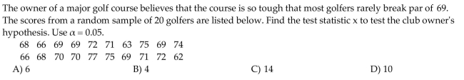 Choose the one alternative that best completes the statement or answers the question.