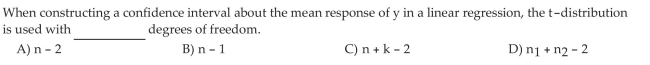 Construct Confidence Intervals for a Mean Response