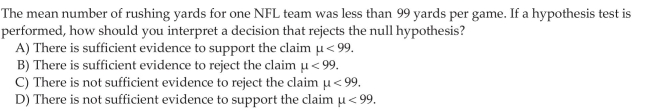 State Conclusions to Hypothesis Tests