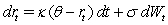 <strong>In the Vasieck (1977)model,you are given that where , , ,and the current short rate of interest is .What is the expected standard deviation of the short rate of interest one year hence?</strong> A)0.08 B)0.09 C)0.10 D)0.11