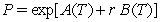 C Exponential-affine bond models have prices that take the following functional form: ,where are functions of time but not of the short rate.Therefore,the natural logarithm of the price is linear in the short rate .