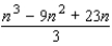 <strong>Express the sum in terms of n. (Hint: Use the theorem on sums to write the sum as . Next, use the following formulas and the theorem on the sum of a constant.)</strong> A) B) C) D) E)
