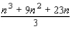 <strong>Express the sum in terms of n. (Hint: Use the theorem on sums to write the sum as . Next, use the following formulas and the theorem on the sum of a constant.)</strong> A) B) C) D) E)