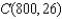 <strong>A committee is going to select 26 students from a pool of 800 to receive scholarships. How may ways could the students be selected if each scholarship is worth the same amount?</strong> A) B) C) D) E)