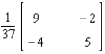 <strong>Find the inverse of the matrix if it exists. </strong> A) B) C) D) E) Does not exist
