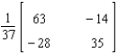 <strong>Find the inverse of the matrix if it exists. </strong> A) B) C) D) E) Does not exist