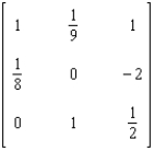 <strong>Find the inverse of the matrix if it exists. </strong> A) B) C) D) E) Does not exist