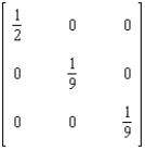 <strong>Find the inverse of the matrix if it exists. </strong> A) B) C) D) E) Does not exist