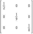 <strong>Find the inverse of the matrix if it exists. </strong> A) B) C) D) E) Does not exist