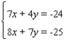 <strong>Solve the system using the inverse method.</strong> A) B) C) D) The system is inconsistent E) The equations are dependent