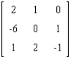 <strong>Find the determinant of the matrix after introducing zeros. </strong> A) - 9 B) - 8 C) - 10 D) 7 E) 0
