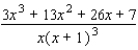<strong>Find the partial fraction decomposition. </strong> A) B) C) D) E)