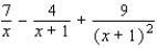 <strong>Find the partial fraction decomposition. </strong> A) B) C) D) E)