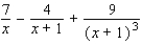 <strong>Find the partial fraction decomposition. </strong> A) B) C) D) E)