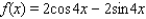 <strong>Use the formula to determine the amplitude of f (x). </strong> A) B) C) D) E)