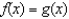 <strong>Use the graph of f to find the simplest expression g(x) such that the equation is an identity. </strong> A) B) C) D) E)