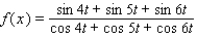 <strong>Use the graph of f to find the simplest expression g(x) such that the equation f (x) = g (x) is an identity. </strong> A) B) C) D) E)