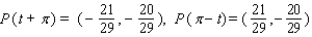 <strong>Let P ( t ) be the point on the unit circle U that corresponds to t. If P ( t ) has the coordinates , find , , , .</strong> A) B) C) D) E)