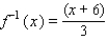 <strong>Find the inverse function of . </strong> A) B) C) D) E)