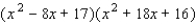 <strong>A polynomial f ( x ) with real coefficients and leading coefficient 1 has the given zeros and degree. Express f ( x ) as a product of linear and quadratic polynomials with real coefficients that are irreducible over R.  </strong> A)   B)   C)   D)   E)   <div style=padding-top: 35px> 