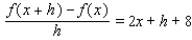 <strong>Simplify the difference quotient for </strong> A) B) C) D) E)