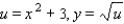 <strong>Find a composite function form for y if: </strong> A) B) C) D) E)