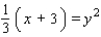 <strong>Identify the graph of the equation as a parabola (with vertical or horizontal axis), circle, ellipse, or hyperbola. </strong> A) Parabola with vertical axis B) Hyperbola C) Ellipse D) Parabola with horizontal axis E) Circle