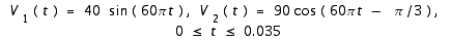 <strong>Lissajous figures are used in the study of electrical circuits to determine the phase difference between a known voltage and an unknown voltage having the same frequency. The voltages are graphed parametrically as and . If is acute, then where y<sub> </sub><sub>int</sub><sub> </sub> is the nonnegative y -intercept and y<sub> max </sub> is the maximum y -value on the curve. Graph the parametric curve and use the graph to approximate in degrees if </strong> A) B) C) D) E)
