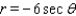 <strong>Find a polar equation in r and that has the same graph as the equation in x and y. </strong> A) B) C) D) E)
