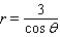<strong>Find a polar equation in r and that has the same graph as the equation in x and y. </strong> A) B) C) D) E)