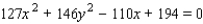 <strong>Find an equation in x and y for the polar equation. </strong> A) B) C) D) E)