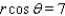 <strong>Find a polar equation of the conic with focus at the pole that has the eccentricity and equation of directrix. </strong> A) B) C) D) E)