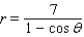 <strong>Find a polar equation of the conic with focus at the pole that has the eccentricity and equation of directrix. </strong> A) B) C) D) E)