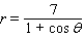 <strong>Find a polar equation of the conic with focus at the pole that has the eccentricity and equation of directrix. </strong> A) B) C) D) E)
