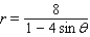 <strong>Find a polar equation of the conic with focus at the pole that has the eccentricity and equation of directrix. </strong> A) B) C) D) E)