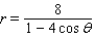 <strong>Find a polar equation of the conic with focus at the pole that has the eccentricity and equation of directrix. </strong> A) B) C) D) E)
