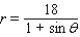 <strong>Find a polar equation in r and of the parabola with focus at the pole and the given vertex. </strong> A) B) C) D) E)