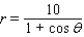 <strong>Find a polar equation in r and of the parabola with focus at the pole and the given vertex. </strong> A) B) C) D) E)