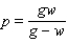 <strong>Solve the formula for p. </strong> A) B) C) D) E)