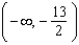 <strong>Solve the inequality. </strong> A) B) C) D) E) No solution