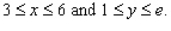<strong>Evaluate the double integral for the given function f(x, y) and the region R. R is the rectangle defined by </strong> A) 10e B) 9 C) - 9e D) - 10