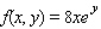 <strong>Evaluate the double integral for the given function f(x, y) and the region R. ; R is bounded by x = 0, x = 1, y = 0 and y = x.</strong> A) 4 B) 2e C) - 2 D) - 4